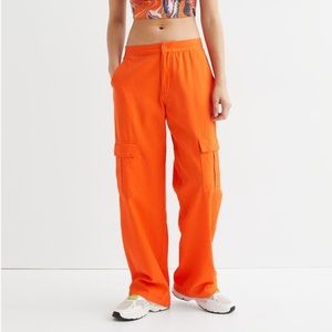 NWT H&M Orange Utility Pants